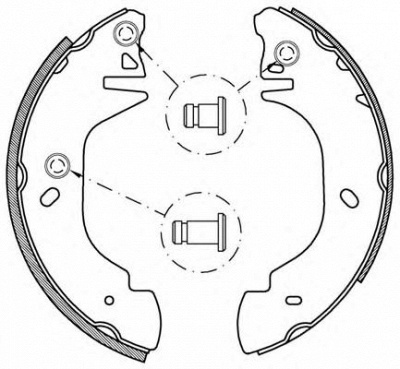 OPEN PARTS bsa213400 -  Комплект тормозных колодок